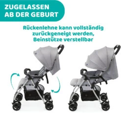 CHICCO Buggy Ohlala' 3, Grau -Babyprodukte chicco buggy ohlala 3 grau 4