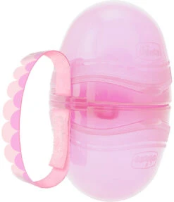 CHICCO Schnullerbox Mit Zwei Fächern, Pink