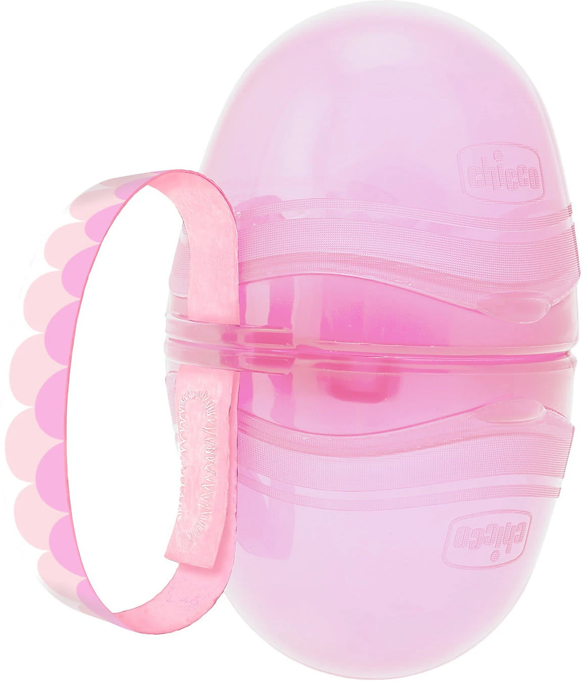 CHICCO Schnullerbox Mit Zwei Fächern, Pink 2 CHICCO Schnullerbox Mit Zwei Fächern, Pink