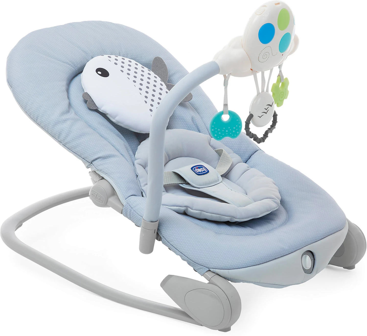 CHICCO Wippe Balloon Mit Elektronischem Spielbogen, Hellblau 3 CHICCO Wippe Balloon Mit Elektronischem Spielbogen, Hellblau