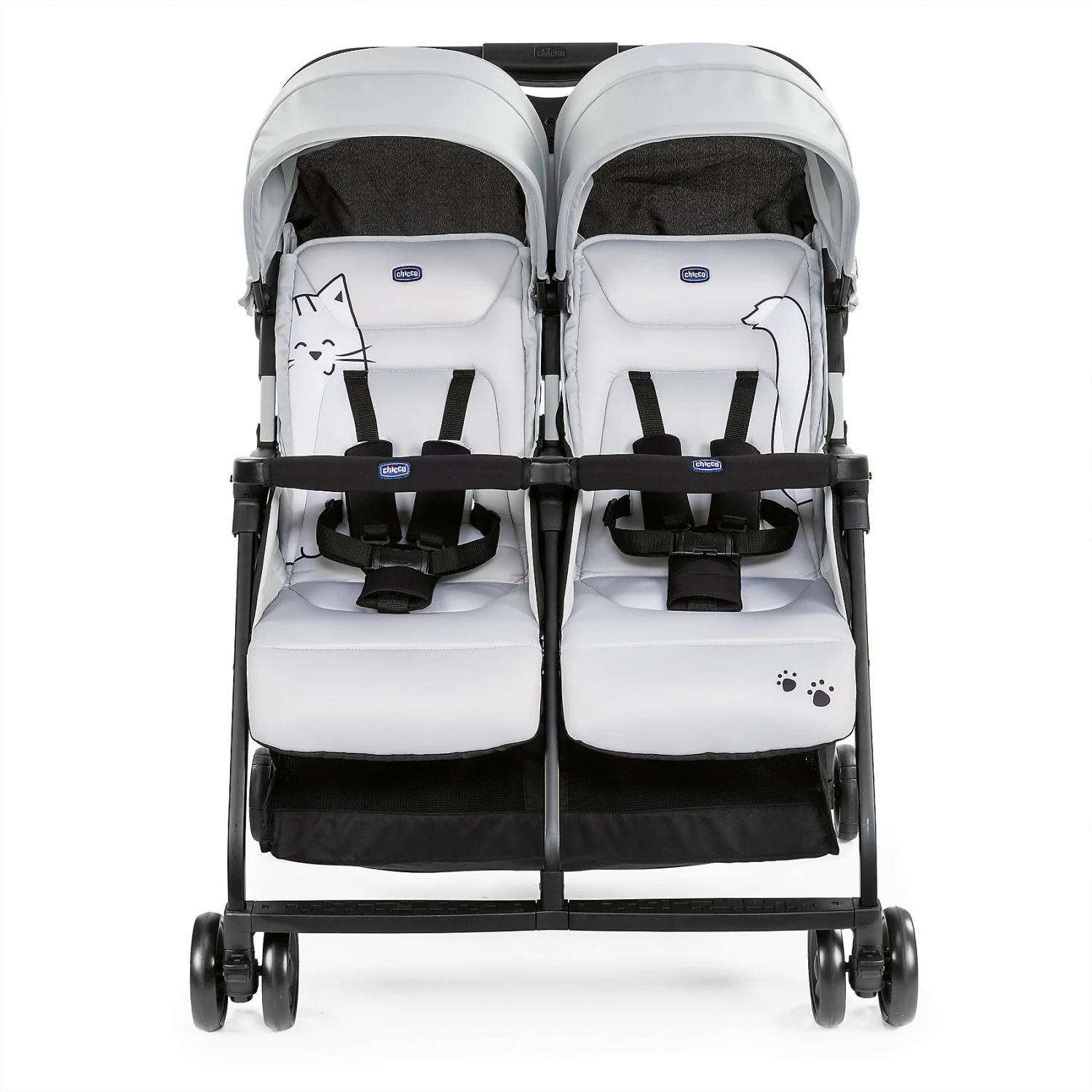 CHICCO Zwillingsbuggy Ohlalà Twin, Silber 4 CHICCO Zwillingsbuggy Ohlalà Twin, Silber – Bild 2