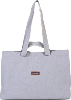 Childhome Wickeltasche GROßVATERTASCHE Canvas Grau -Babyprodukte childhome wickeltasche grossvatertasche canvas grau 2