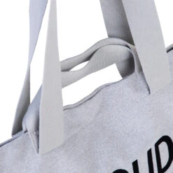 Childhome Wickeltasche GROßVATERTASCHE Canvas Grau -Babyprodukte childhome wickeltasche grossvatertasche canvas grau 5