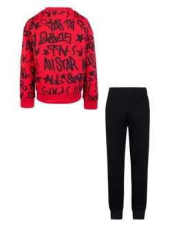 Converse 2tlg. Outfit In Rot/ Schwarz -Babyprodukte converse 2tlg outfit in rot schwarz 1