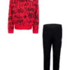 Converse 2tlg. Outfit In Rot/ Schwarz
