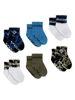 Converse 6er-Set: ABS-Socken In Blau/ Weiß -Babyprodukte converse 6er set abs socken in blau weiss 2