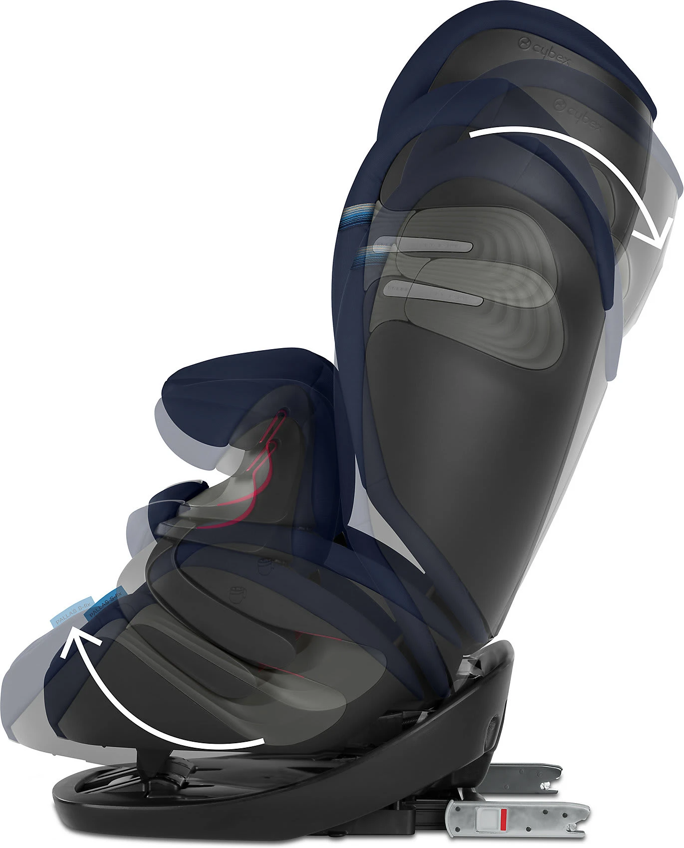 CYBEX Auto-Kindersitz Pallas S-Fix, Gold-Line, Soho Grey 6 CYBEX Auto-Kindersitz Pallas S-Fix, Gold-Line, Soho Grey – Bild 4