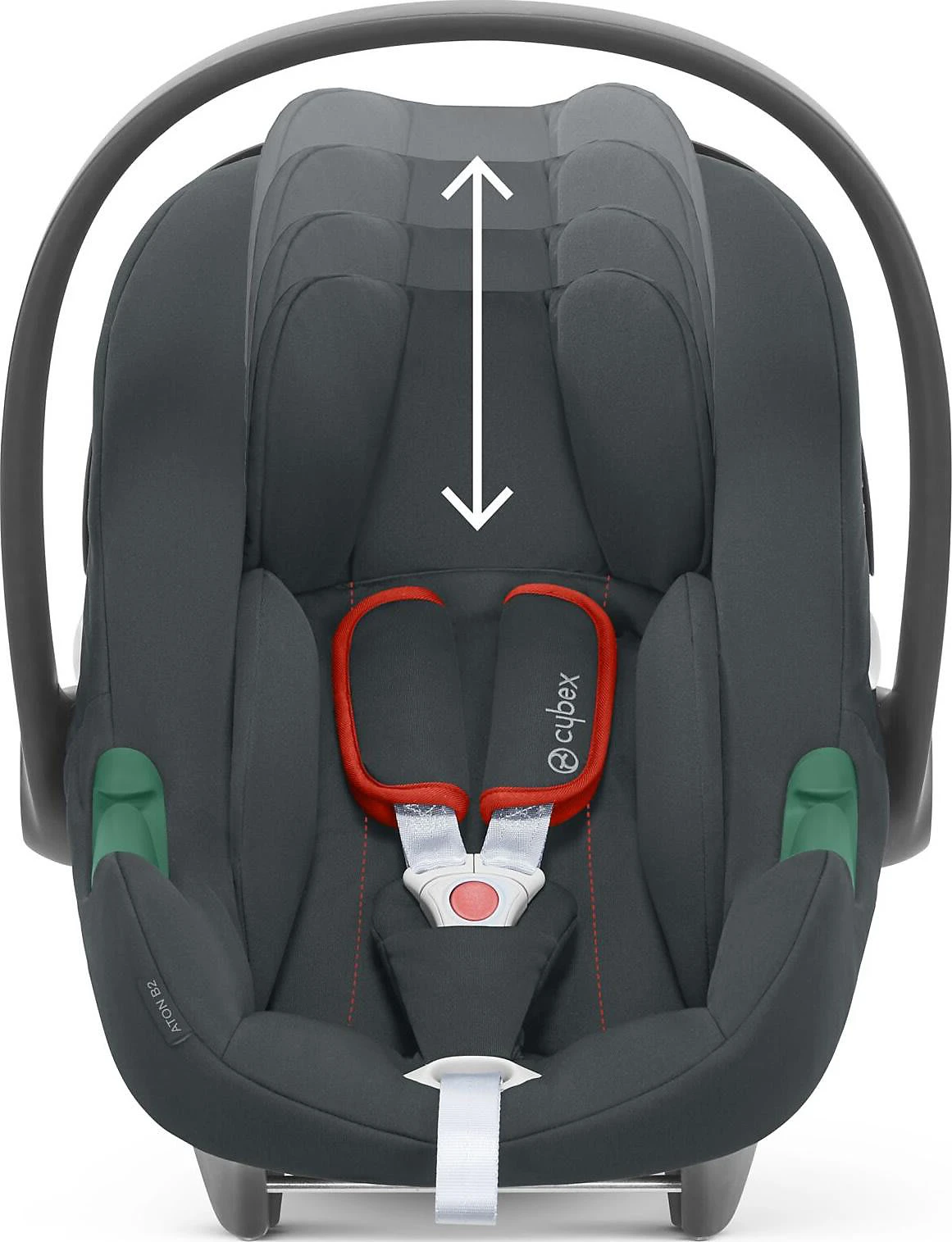 CYBEX Babyschale Aton B2 I-Size, Steel Grey-dark Grey 4 CYBEX Babyschale Aton B2 I-Size, Steel Grey-dark Grey – Bild 2