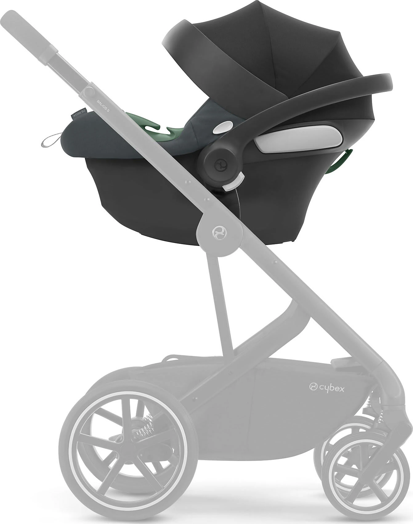 CYBEX Babyschale Aton B2 I-Size, Steel Grey-dark Grey 5 CYBEX Babyschale Aton B2 I-Size, Steel Grey-dark Grey – Bild 3