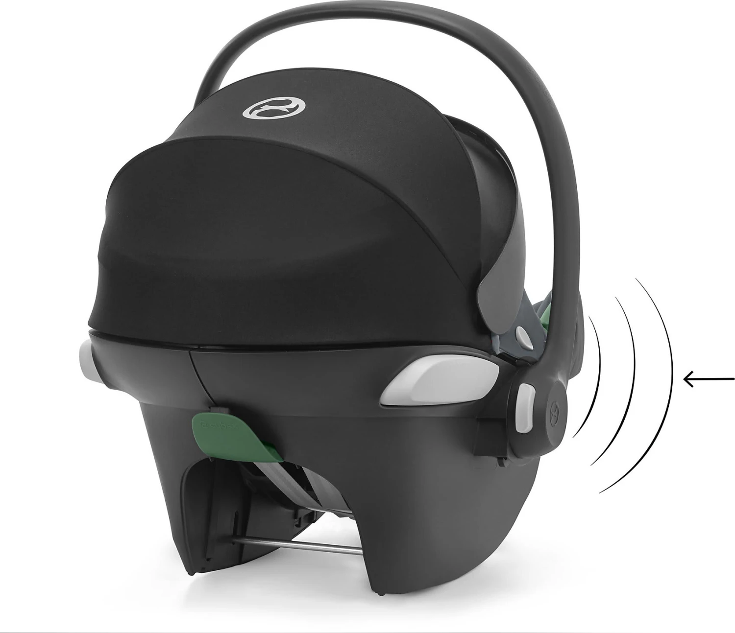 CYBEX Babyschale Aton B2 I-Size, Steel Grey-dark Grey 6 CYBEX Babyschale Aton B2 I-Size, Steel Grey-dark Grey – Bild 4