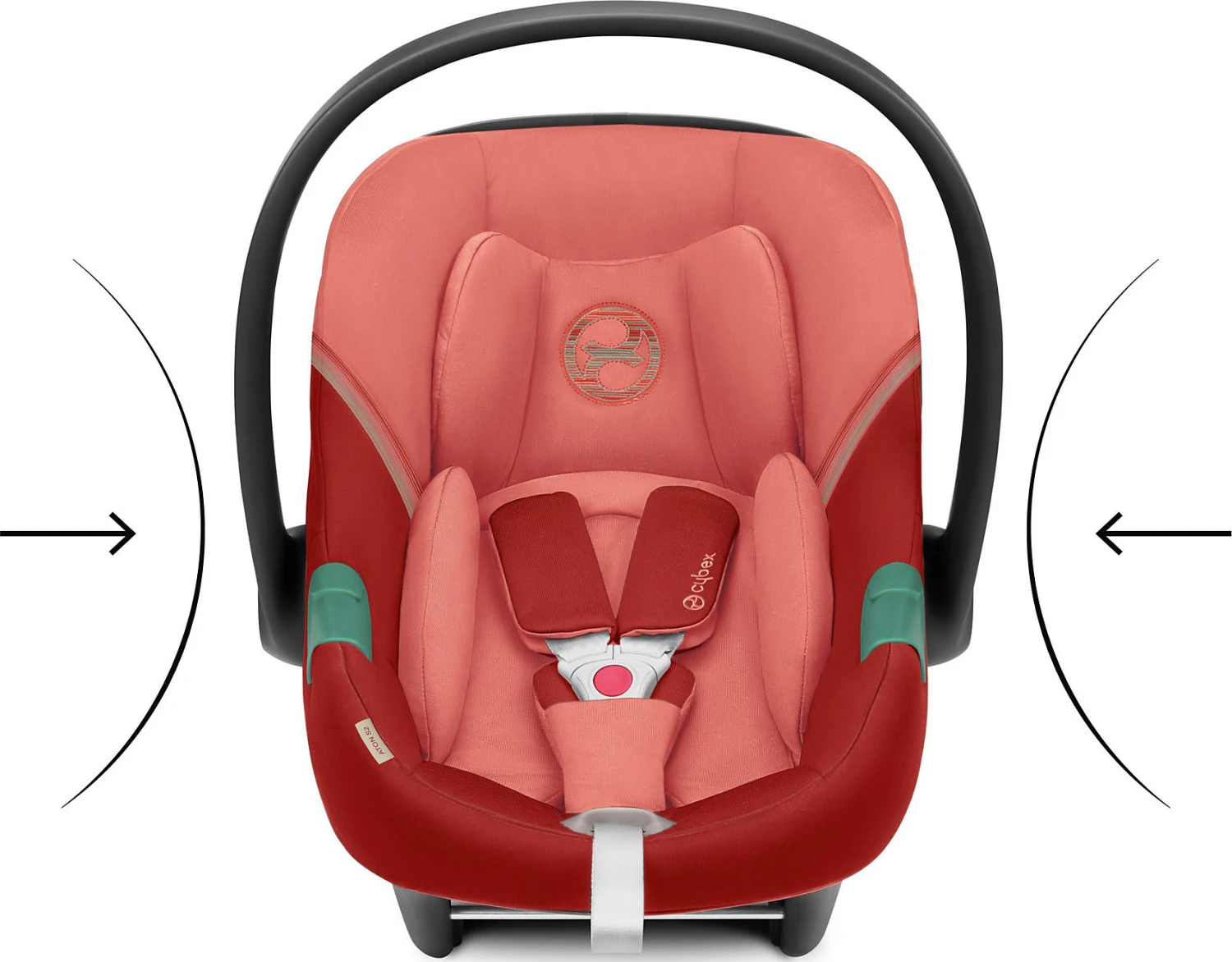 CYBEX Babyschale ATON S2 I-Size, Hibiscus Red 4 CYBEX Babyschale ATON S2 I-Size, Hibiscus Red – Bild 2