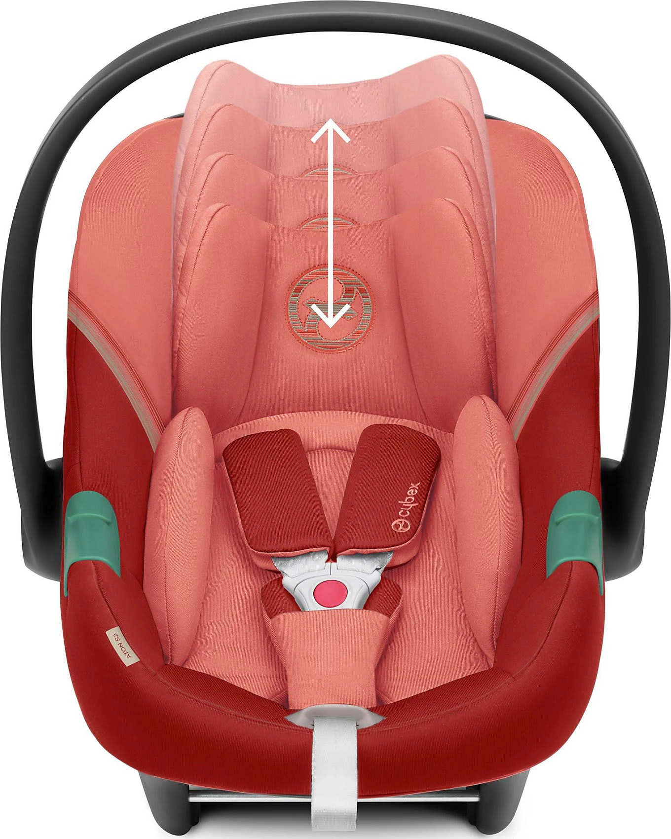 CYBEX Babyschale ATON S2 I-Size, Hibiscus Red 5 CYBEX Babyschale ATON S2 I-Size, Hibiscus Red – Bild 3