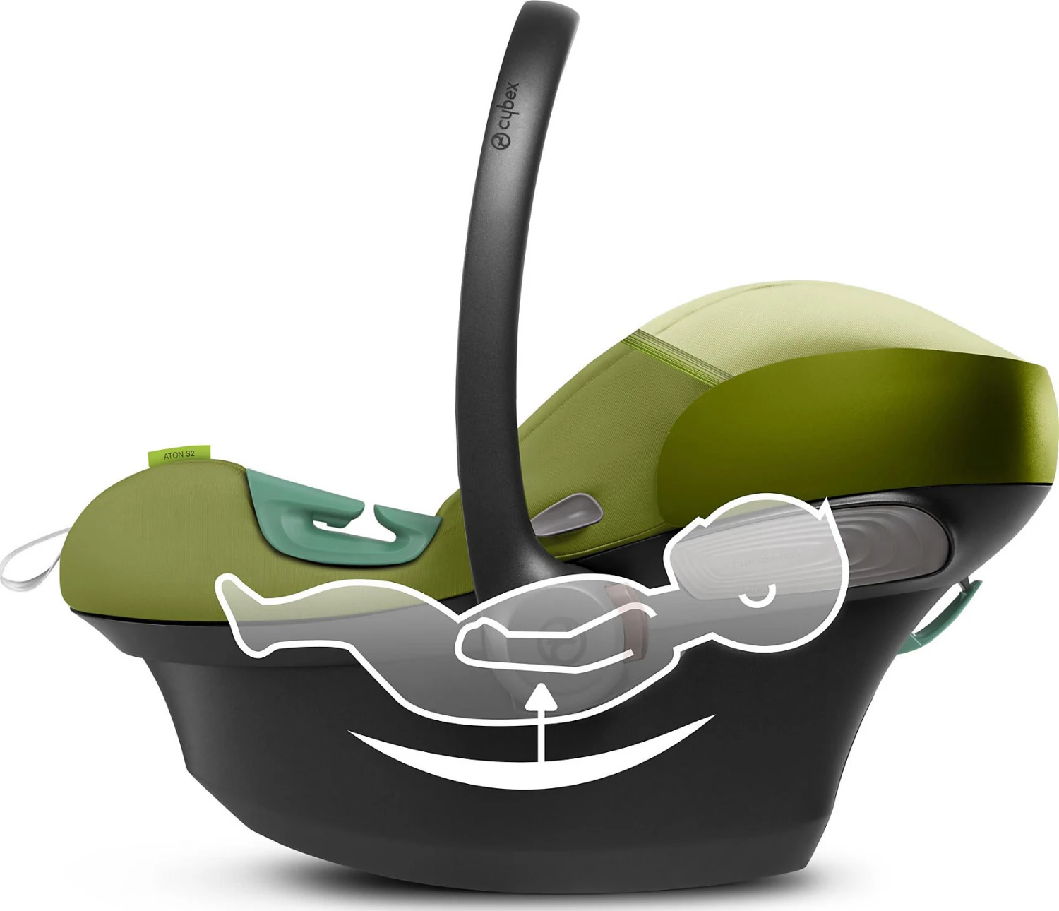 CYBEX Babyschale ATON S2 I-Size, Nature Green 8 CYBEX Babyschale ATON S2 I-Size, Nature Green – Bild 6