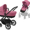 CYBEX Kombi Kinderwagen TALOS S, 2in1, Magnolia Pink/ Purple -Babyprodukte cybex kombi kinderwagen talos s 2in1 magnolia pink purple
