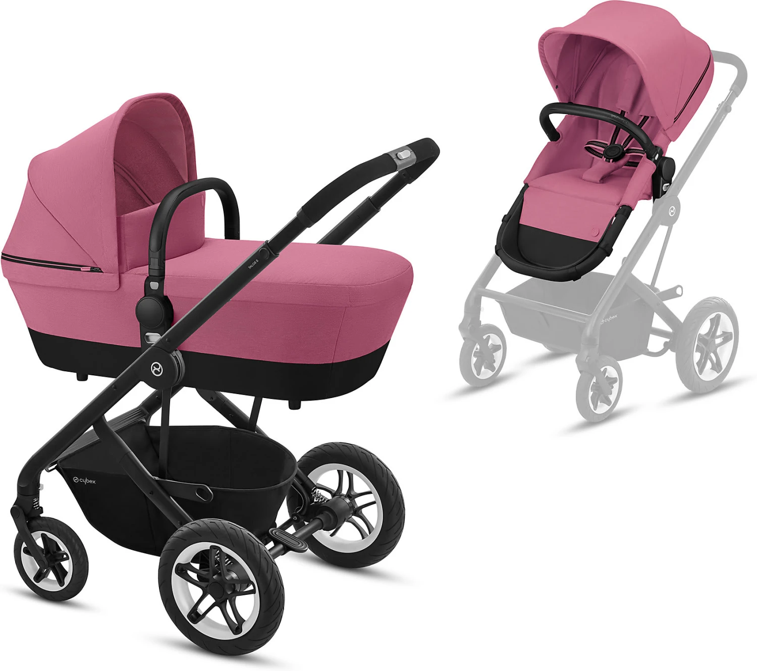 CYBEX Kombi Kinderwagen TALOS S, 2in1, Magnolia Pink/ Purple 3 CYBEX Kombi Kinderwagen TALOS S, 2in1, Magnolia Pink/ Purple