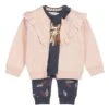 Dirkje 3tlg. Outfit In Dunkelblau/ Rosa