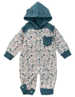 Dirkje Strampler Herbst, Winter In Blau Beige -Babyprodukte dirkje strampler herbst winter in blau beige 1