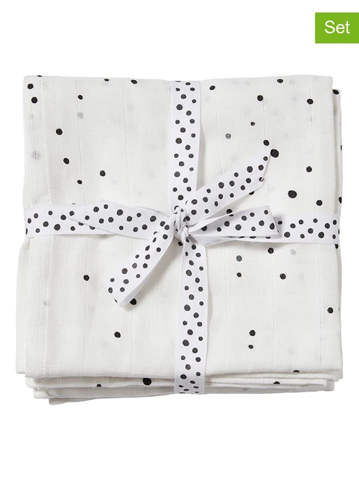 Done By Deer 2er-Set: Mulltücher "Dreamy Dots" In Weiß - (L)70 X (B)70 Cm 3 Done By Deer 2er-Set: Mulltücher "Dreamy Dots" In Weiß - (L)70 X (B)70 Cm