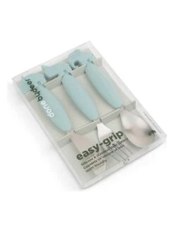 Done By Deer 3er-Set: Besteck "Deer Friends" In Hellblau -Babyprodukte done by deer 3er set besteck deer friends in hellblau 2