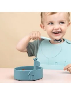 Done By Deer 3tlg. Esslern-Set "Deer Friends" In Hellblau/ Blau -Babyprodukte done by deer 3tlg esslern set deer friends in hellblau blau 6