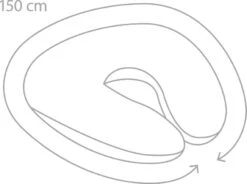 Doomoo Stillkissen Softy „Ethnic" In Anthrazit - (L) 150cm -Babyprodukte doomoo stillkissen softy ethnic in anthrazit l 150cm 2