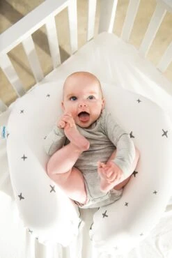 Doomoo Stillkissen Softy „Stars" In Anthrazit - (L) 150cm -Babyprodukte doomoo stillkissen softy stars in anthrazit l 150cm 2