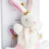 Hase Stern Schmusetuch Mit Schnullerkette, 15cm 2 Hase Stern Schmusetuch Mit Schnullerkette, 15cm -Babyprodukte doudou and compagnie hase stern schmusetuch mit schnullerkette 15cm