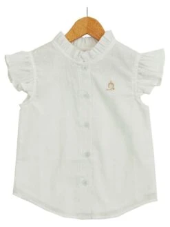 Bluse "Plumeti" In Weiß