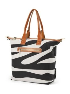 Elodie Details Wickeltasche In Beige/ Schwarz - (B)42 X (H)49 X (T)15 Cm