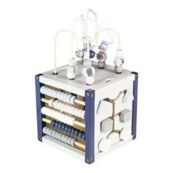 EverEarth Motorikwürfel Mein Erster Großer Aktivitäts-Würfel In Grau -Babyprodukte everearth motorikwurfel mein erster grosser aktivitats wurfel in grau 1