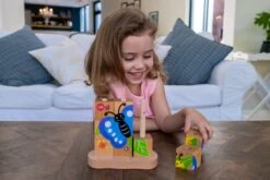 EverEarth Von Der Raupe Zum Schmetterling - Stapelpuzzle -Babyprodukte everearth von der raupe zum schmetterling stapelpuzzle 3