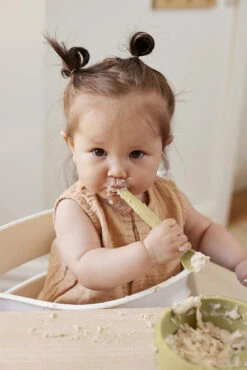 Baby Silikonlöffel 2 Stk, Soft Yellow -Babyprodukte everyday baby baby silikonloffel 2 stk soft yellow 2