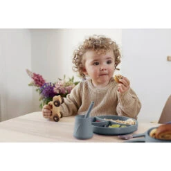 Esslernteller Silikon, Harmony Green 8 Esslernteller Silikon, Harmony Green -Babyprodukte everyday baby esslernteller silikon harmony green 2