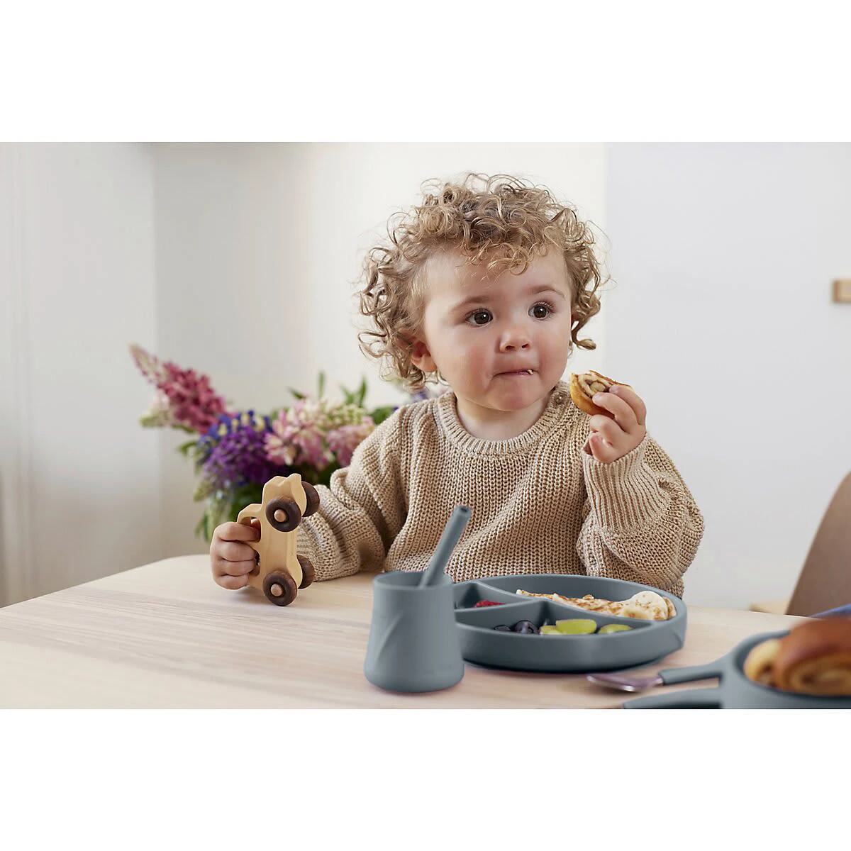 Esslernteller Silikon, Harmony Green 5 Esslernteller Silikon, Harmony Green – Bild 3