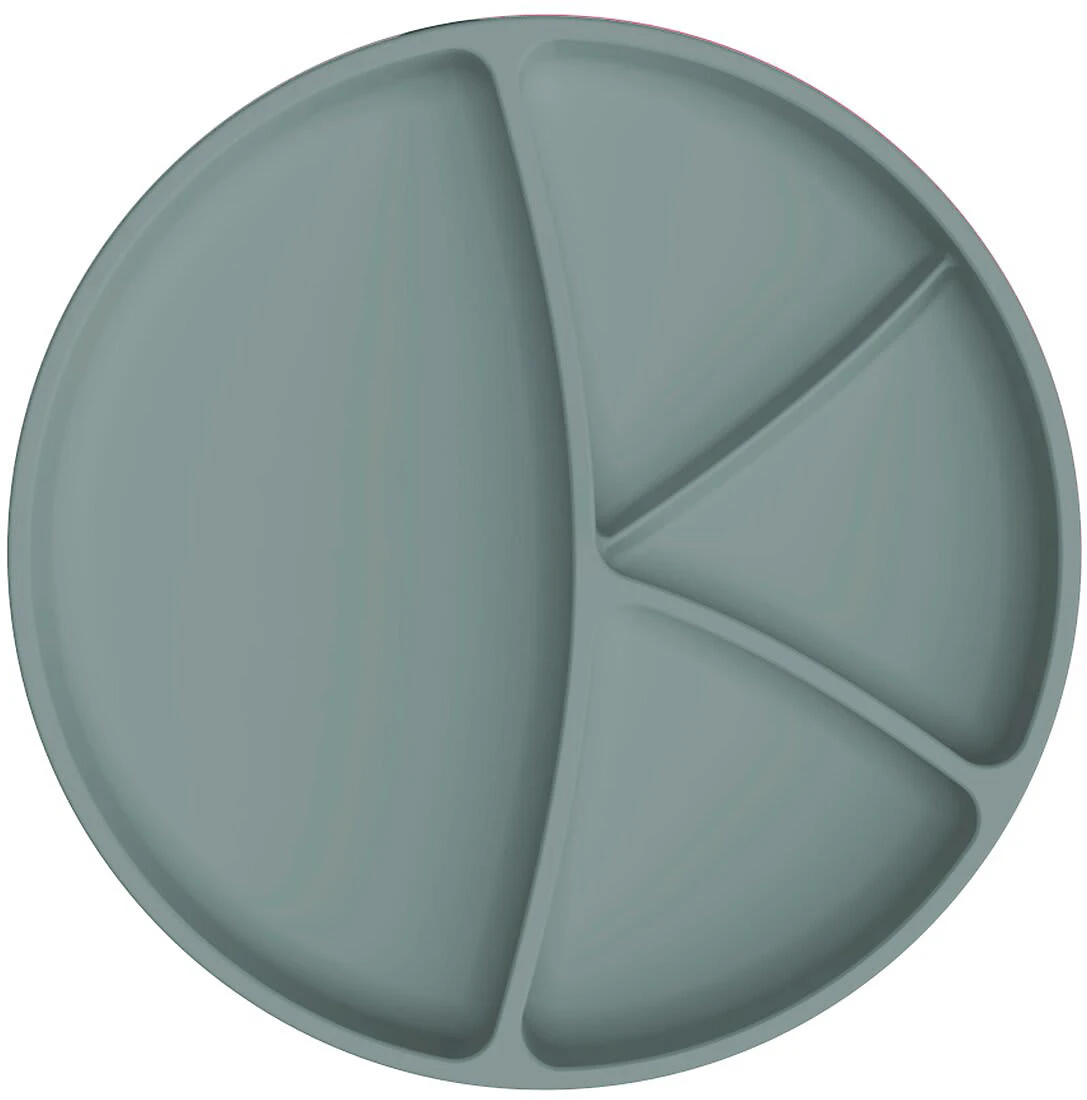 Esslernteller Silikon, Harmony Green 3 Esslernteller Silikon, Harmony Green