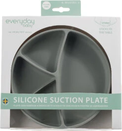 Esslernteller Silikon, Quiet Grey 9 Esslernteller Silikon, Quiet Grey -Babyprodukte everyday baby esslernteller silikon quiet grey 3