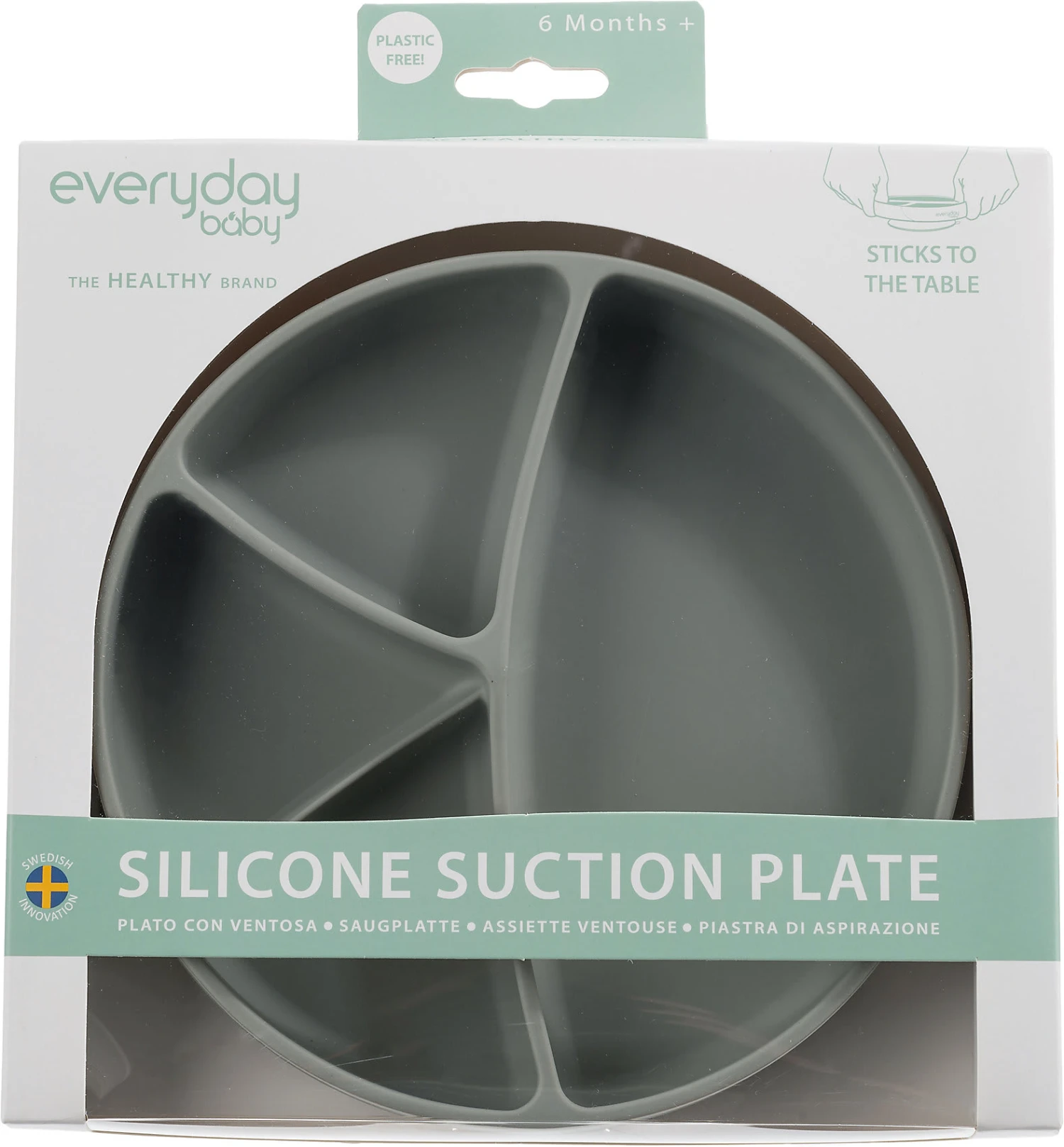 Esslernteller Silikon, Quiet Grey 6 Esslernteller Silikon, Quiet Grey – Bild 4