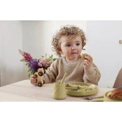 Esslernteller Silikon, Soft Yellow -Babyprodukte everyday baby esslernteller silikon soft yellow 2