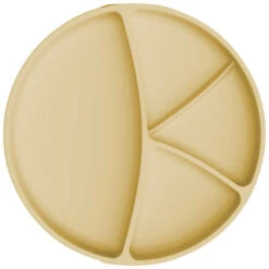 Esslernteller Silikon, Soft Yellow