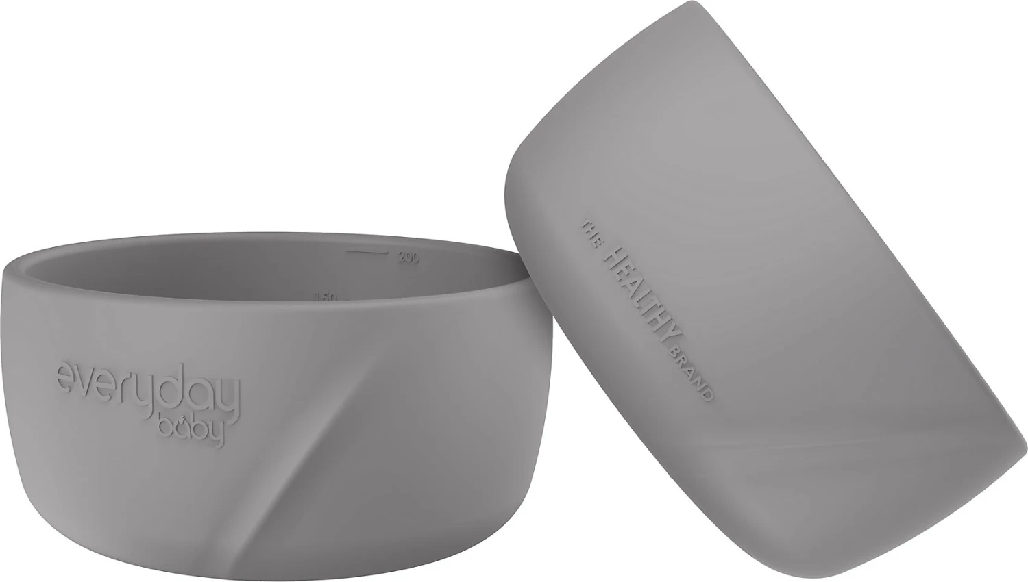 Silikon Schälchen-Set 2 Stk, Quiet Grey 3 Silikon Schälchen-Set 2 Stk, Quiet Grey