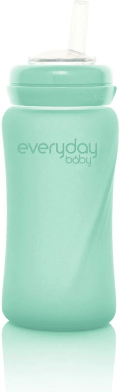 Straw Bottle Healthy Mint Green, Glas, 150 Ml -Babyprodukte everyday baby straw bottle healthy mint green glas 150 ml 5