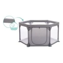 Fillikid Laufgitter 6-eckig In Grau -Babyprodukte fillikid laufgitter 6 eckig in grau 2