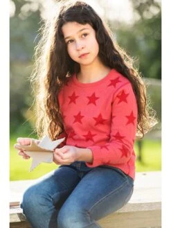 Frugi Wende-Pullover In Rot -Babyprodukte frugi wende pullover in rot 1