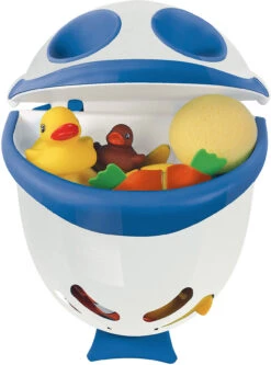 Bubble Fish Badewannenspielzeugbox Weiß/blau