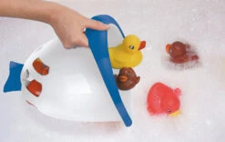 Bubble Fish Badewannenspielzeugbox Weiß/blau 9 Bubble Fish Badewannenspielzeugbox Weiß/blau -Babyprodukte funny bubble fish badewannenspielzeugbox weiss blau 3