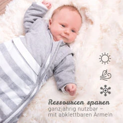 Schlafsack Bubou, Beige, Gr. 90 -Babyprodukte gesslein schlafsack bubou beige gr 90 3