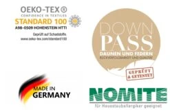 Federkissen "MADRID" In Weiß, 40 X 80 Cm, 600 Gr. -Babyprodukte gmd living federkissen madrid in weiss 40 x 80 cm 600 gr 2