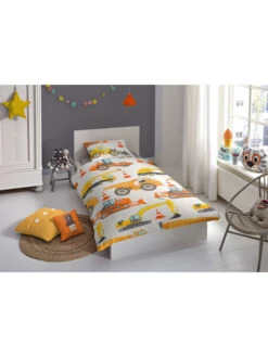 Renforcé-Bettwäsche-Set "Working" In Bunt -Babyprodukte good morning renforce bettwasche set working in bunt 1