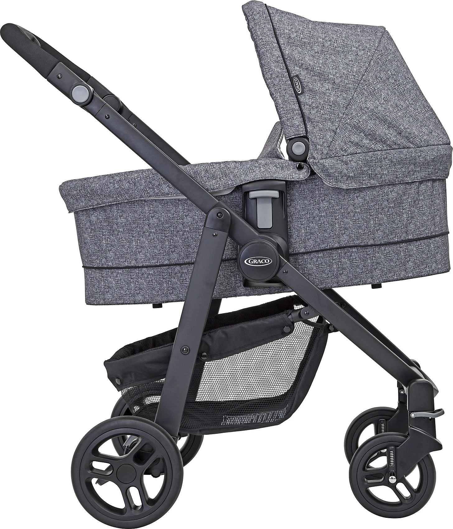 Graco Kombi Kinderwagen Evo Trio Inkl. Babyschale SnugEssentials I-Size, Suits Me 4 Graco Kombi Kinderwagen Evo Trio Inkl. Babyschale SnugEssentials I-Size, Suits Me – Bild 2