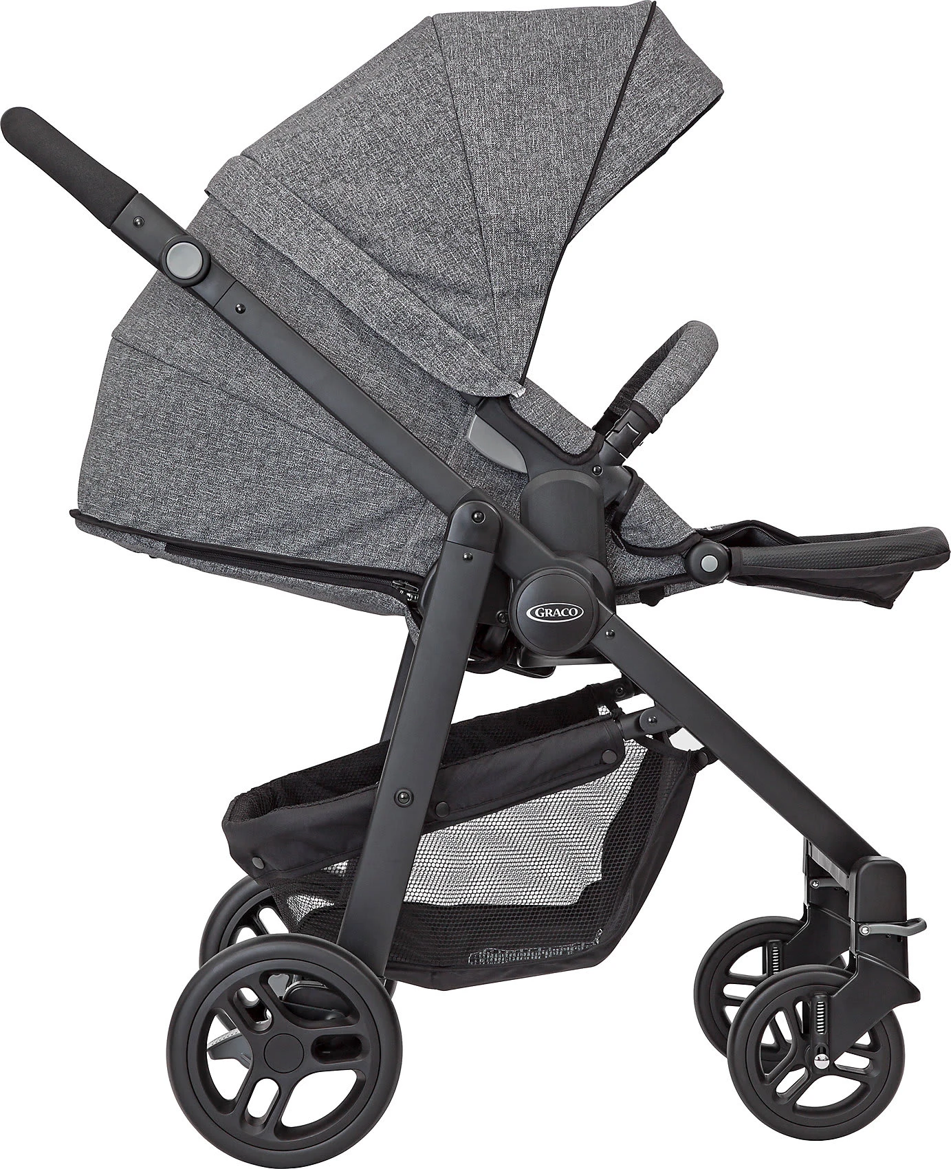Graco Kombi Kinderwagen Evo Trio Inkl. Babyschale SnugEssentials I-Size, Suits Me 9 Graco Kombi Kinderwagen Evo Trio Inkl. Babyschale SnugEssentials I-Size, Suits Me – Bild 7